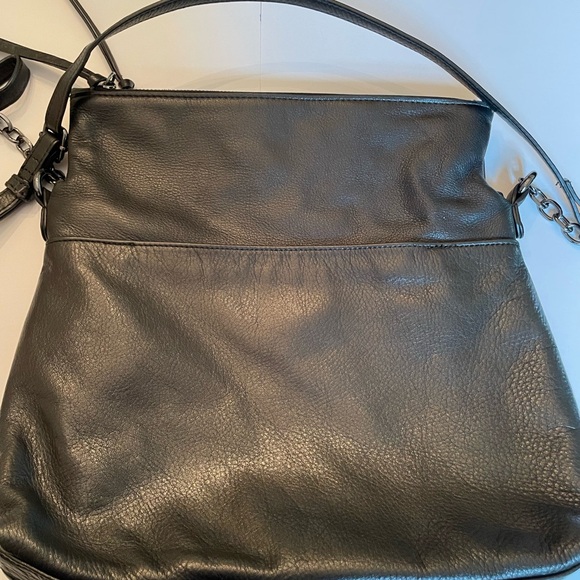 margot Handbags - Margot Soft Black Leather Crossbody Purse with Multiple Comparments